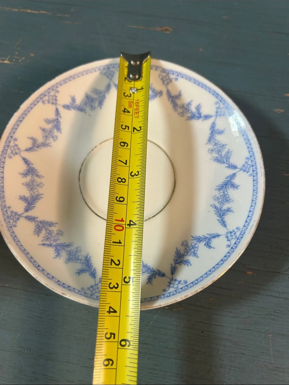Classic Blue and White Porcelain Tea Cup and Saucer - Teatime